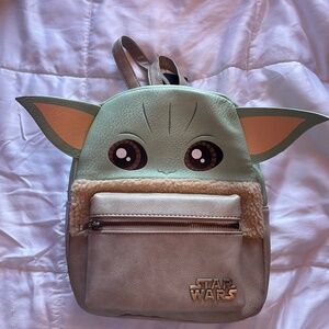 Disney Green Baby Yoda (Grogu) Star Wars Mini Backpack